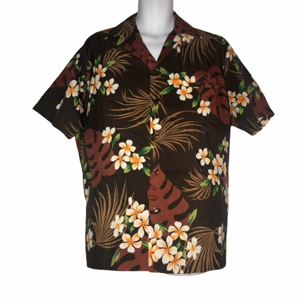 Hilo Hattie Lightweight Floral Hawaiian Shirt L